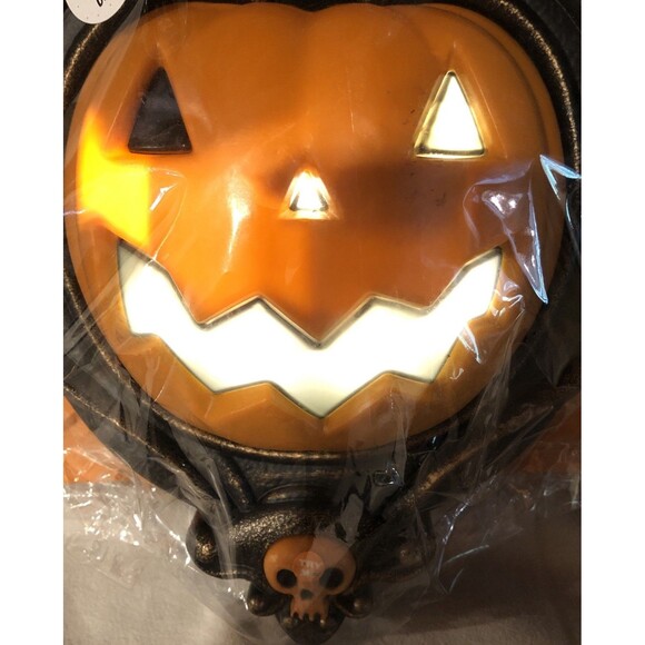 Hyde & Eek Sound Activated Pumpkin Doorbell Door Knocker Haunting Sounds READ - Picture 9 of 10
